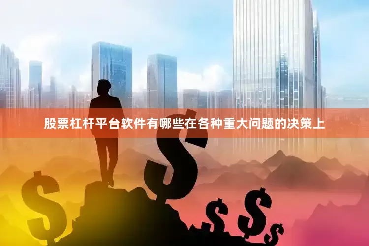 股票杠杆平台软件有哪些在各种重大问题的决策上